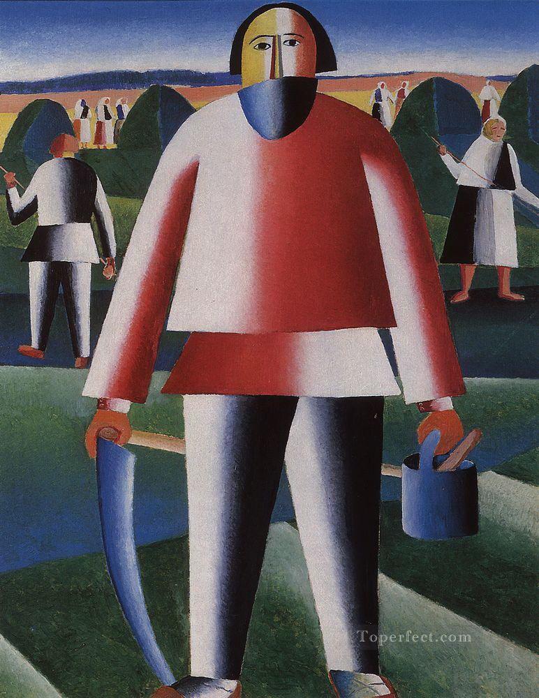 haymaking 1929 Kazimir Malevich abstract Oil Paintings